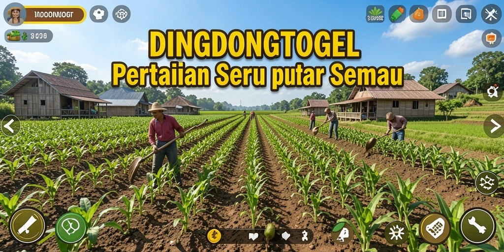 Tampilan menarik dari gameplay pertanian DINGDONGTOGEL.