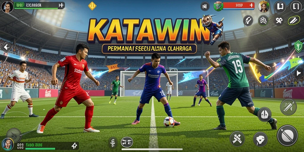 Tampilan gameplay seru di KATAWIN yang memikat hati pecinta olahraga.