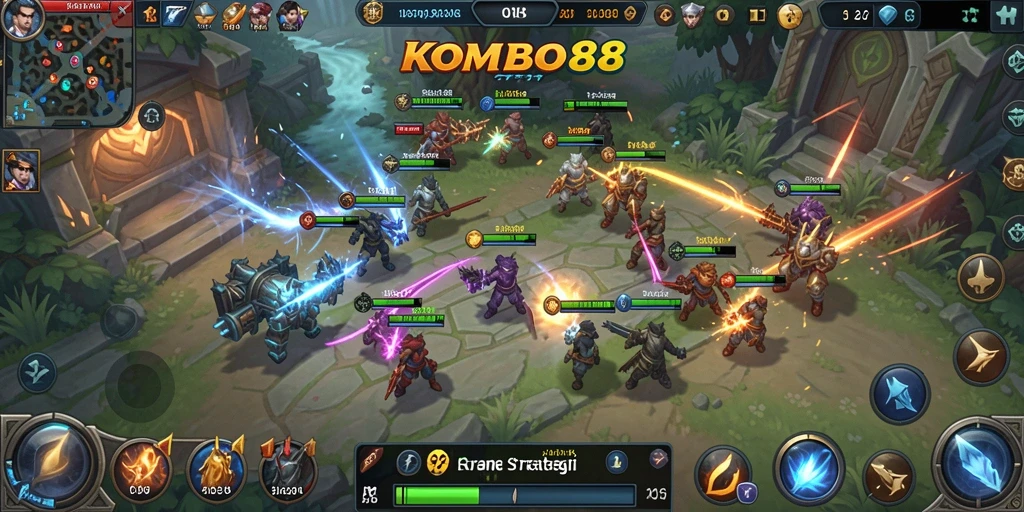 Tangkapan layar aksi menegangkan dari gameplay KOMBO88.
