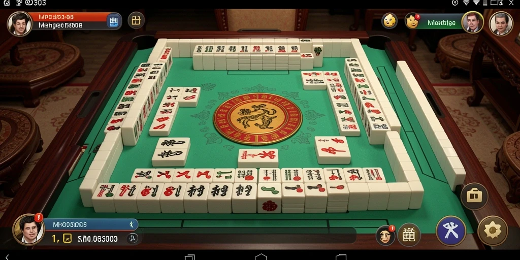 Tampilan gameplay seru di MPO303 dengan ubin Mahjong.