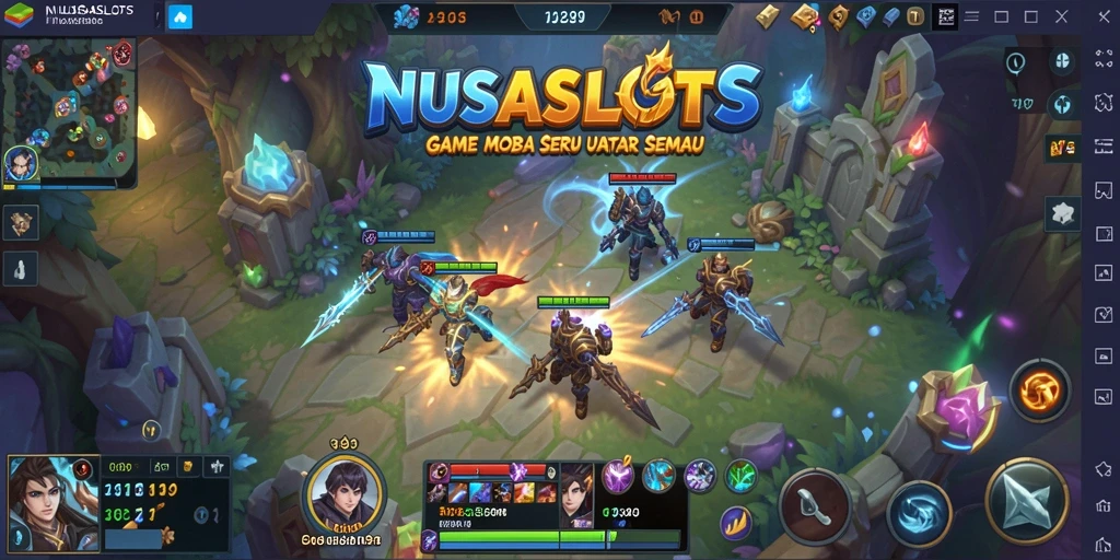 Tampilan gameplay seru di NUSASLOTS dengan karakter unik.
