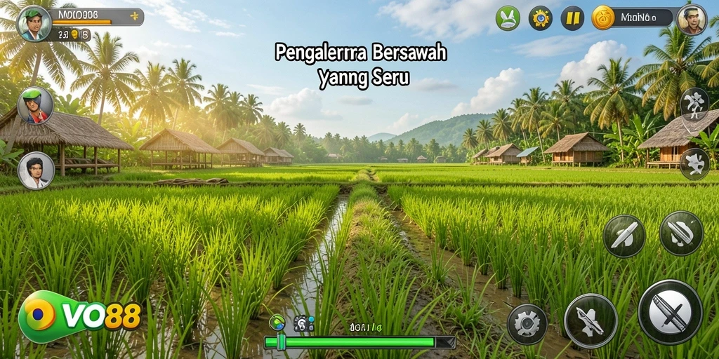 Tampilan menarik gameplay OVO88 dengan aktivitas bertani.