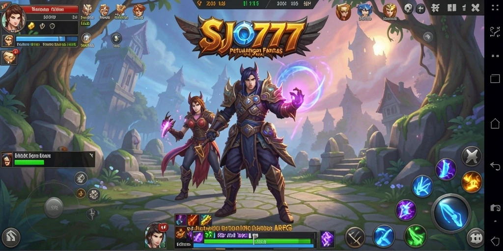 Tangkapan layar menampilkan aksi seru dalam game ARPG SJO777.