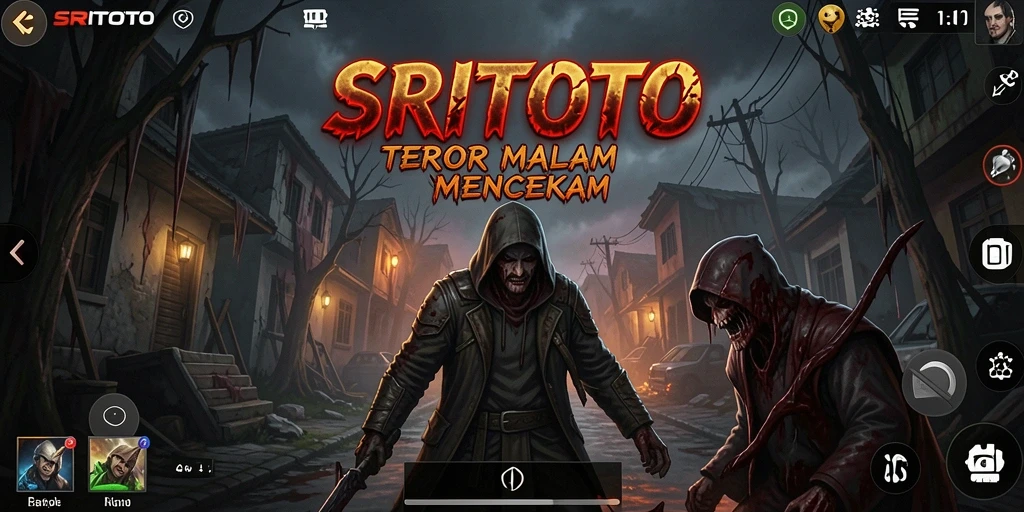 Tangkapan layar gameplay SRITOTO menampilkan suasana Horror yang mendebarkan.